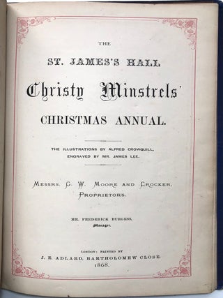 Christy's Minstrels' New Songs, Vols. 1-3, plus The St. James's Hall Christy Minstrels' Christmas Annual