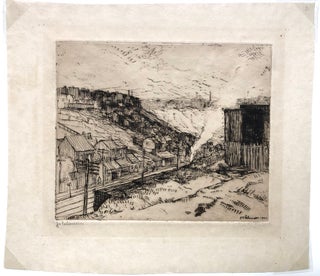 "Scenery Along the Railroad" from Ten Etchings from Pittsburgh (1905, limited to 60 signed prints)