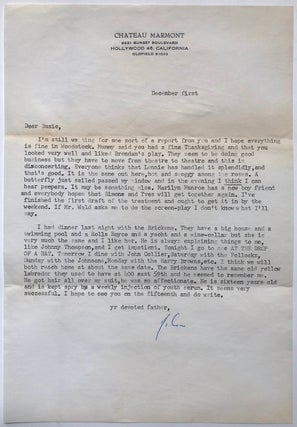 Group of 25 typed letters from Cheever to his daughter, 1960-1976