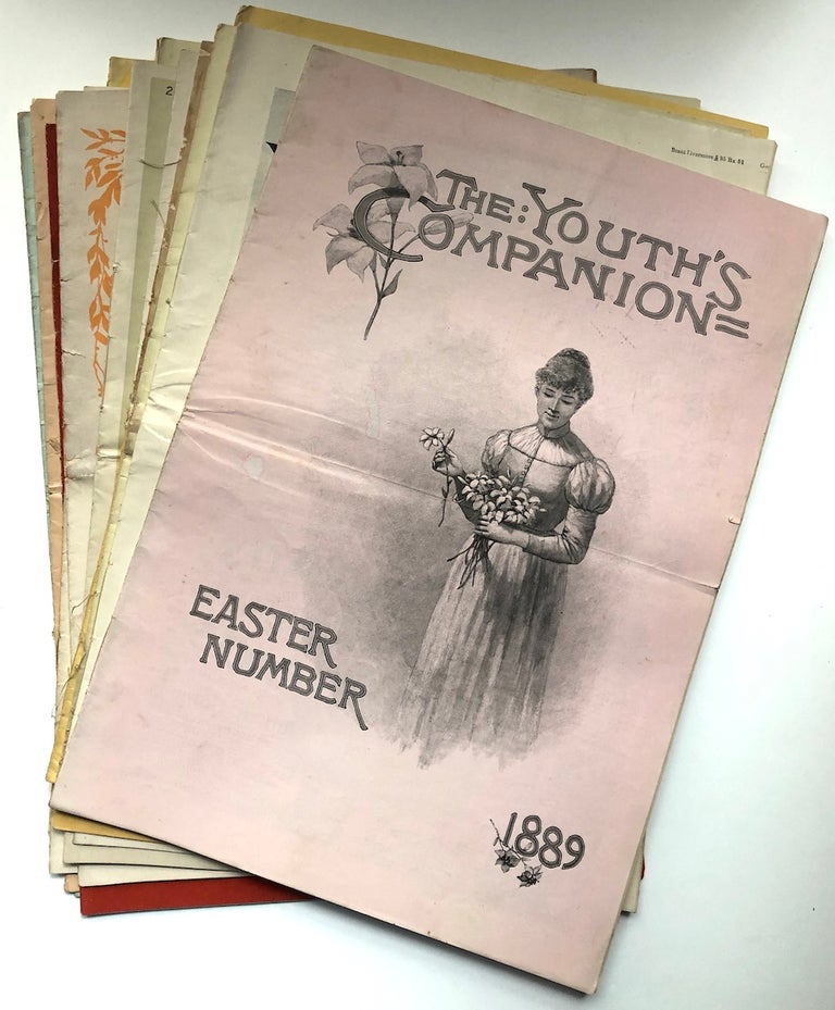 Item #H6567 14 issues of The Youth's Companion 1889-1895, including New Year's Issue for 1894 with Helen Keller's first published writing as a 12 year old. Helen Keller.