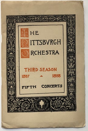 Item #H6683 Program: The Pittsburgh Orchestra Third Season, 1897 1898, Fifth Concerts: program of...