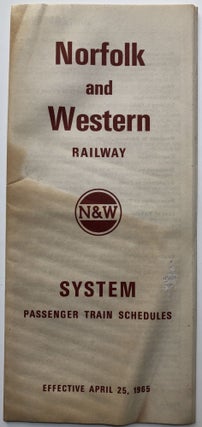 Norfolk & Western Railway Time Tables, December 1, 1941 -- No. 6