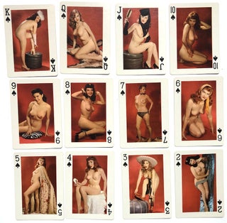 Fifty-Two Art Studies, playing cards with color photos of nudes, ca. 1960s