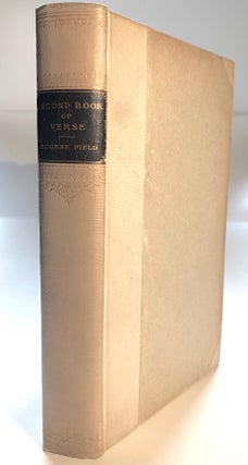 Item #H6992 Second Book of Verse - limited edition. Eugene Field