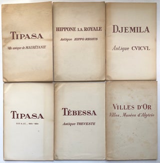 Item #H7002 6 1950s guidebooks to Algeria: Tipasa, Ville Antique de Mauretanie (1952); Djemila,...