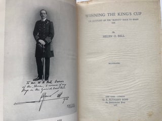 Winning the King's Cup, an Account of the "Elena's" Race to Spain, 1928 -- inscribed copy