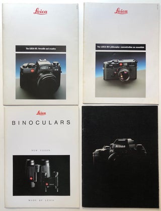 Item #H7449 1989 brochures for the Leica M6, Leica Binoculars, and Leica R5. Photography
