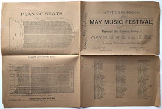 [Official.] Programme Book for the Pittsburgh May Music Festival of 1891, Mechanical Hall, Esposition Buildings, May 12, 13, 14, 15 and 16...Carl Retter, Projector and General Director of the Festival