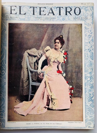El Teatro, Revista mensual ilustrada; Num. 1-14, Noviembre 1900-Diciembre 1901, bound volume