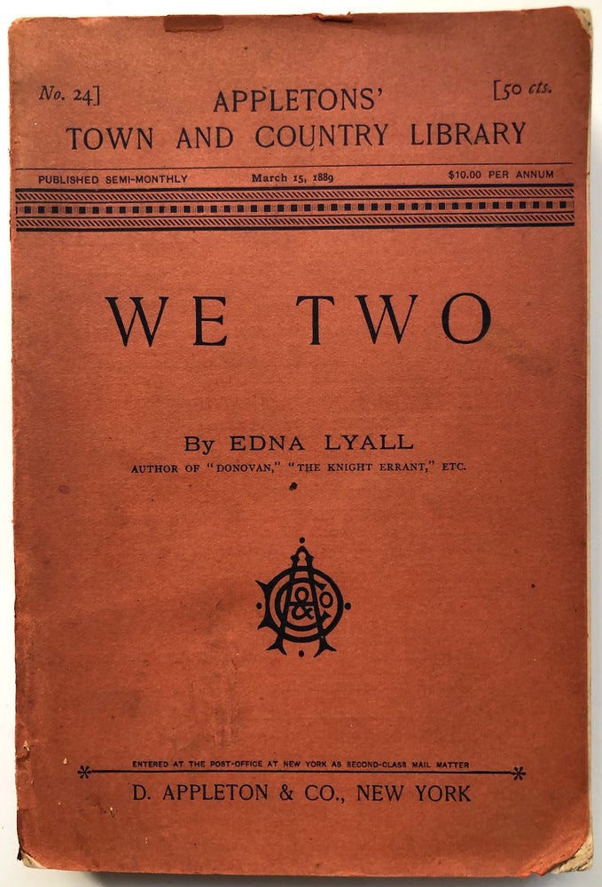 Item #H7814 We Two, a novel. Edna Lyall, pseud.