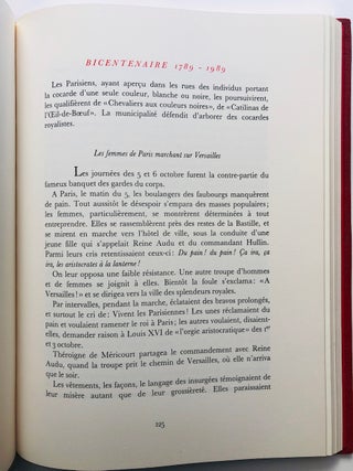 Par La Volonté du Peuple 1789-1989, No. 1 of 40 H.C. copies