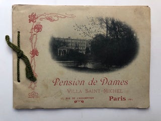 Item #H7962 Ca. 1910 viewbook of Pension de Dames, Villa Saint-Michel, Paris. France