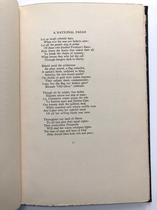 A National Paean, Poems and Songs