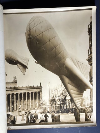 1939 Bound volume of 75 original 13x11 photos of newsworthy pictures, each with a bound in caption sheet: much on domestic events: sports, WPA, fire, famine, sports, disasters, WWII in Europe, royals, famous people, world events