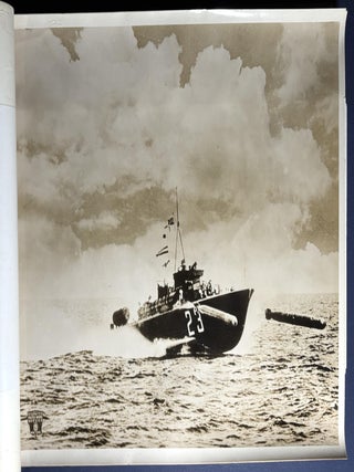 1939 Bound volume of 75 original 13x11 photos of newsworthy pictures, each with a bound in caption sheet: much on domestic events: sports, WPA, fire, famine, sports, disasters, WWII in Europe, royals, famous people, world events