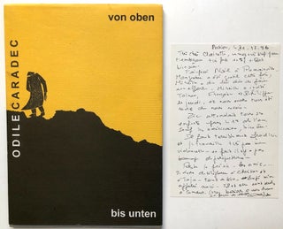 Item #H8136 Von Oben bis Unten - signed, limited, with postcard from author. Odile Caradec,...