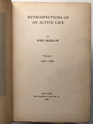 Retrospections of an Active Life, 3 volumes