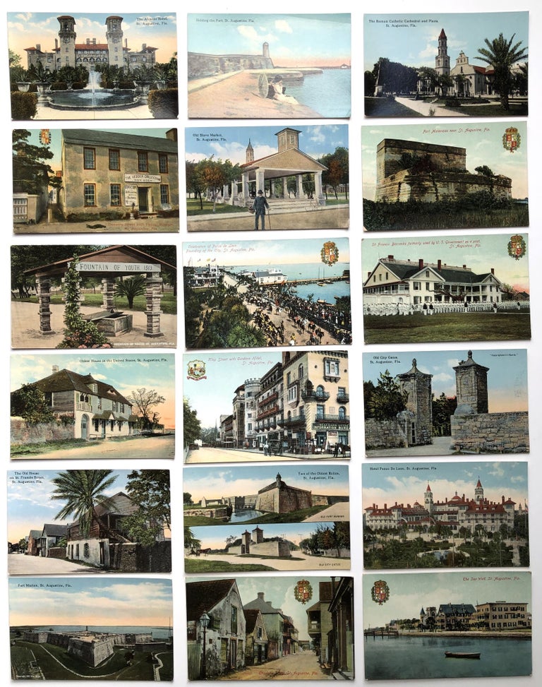 Item #H8231 18 early 1900s postcards of St. Augustine Florida in fine condition. Southern Americana.