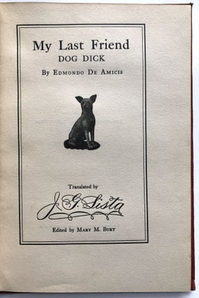 My Last Friend Dog Dick - inscribed to Sidney Lanier Jr. from Lista, Burt and Caruso (!)