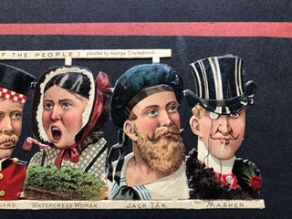 1890s relief die-cuts: Types of the People, painted by George Cruikshank