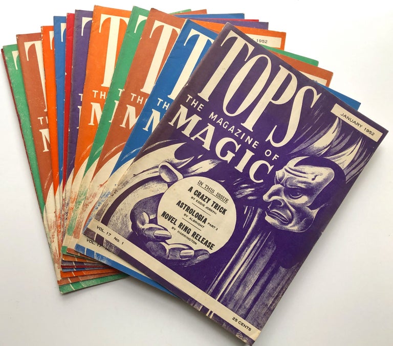 Item #H8313 Tops, the Magazine of Magic, Vol. 17 nos. 1-12 complete, January-December 1952. Percy Abbott, ed.
