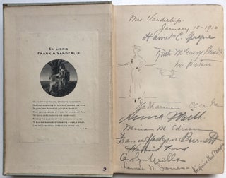 Sonny, a Christmas Guest - inscribed with drawing by Stuart, also signed by Carolyn Wells, Frances Hodgson Burnett, Mina M. Edison, Harriet C. Sprague, Anna Waitt, Louise W. Jones, Virginia Kent Magee & one other