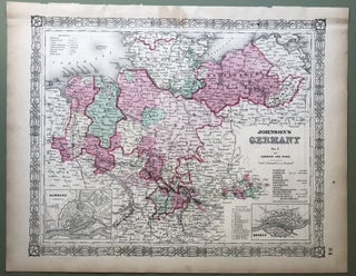 1864 Johnson's maps, GERMANY PARTS 1, 2 & 3