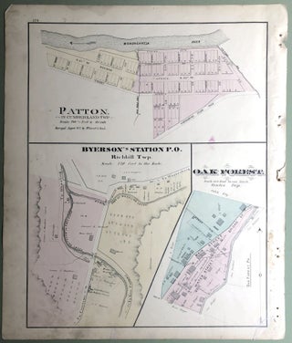 1876 Greene County PA map: Jefferson, Patton, Byerson's Station, Oak Forest