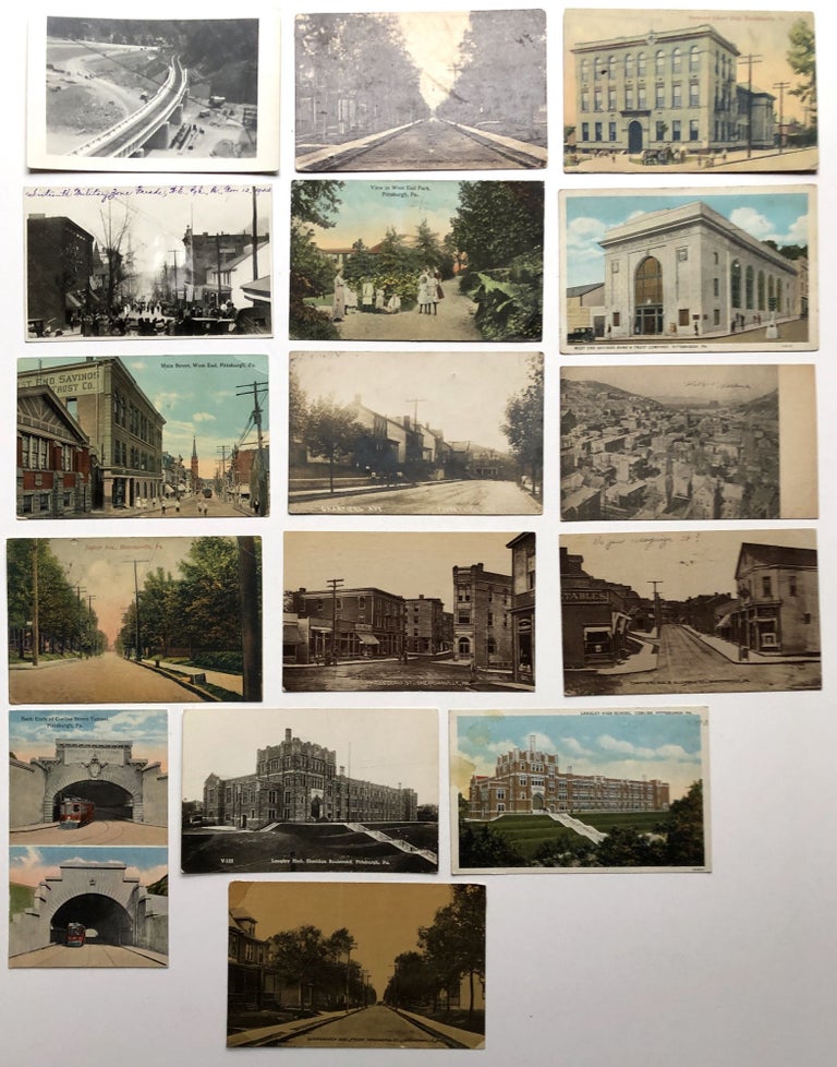 Item #H8633 16 postcards mainly 1910s of West End and Sheridan, Pittsburgh. PA Allegheny County.