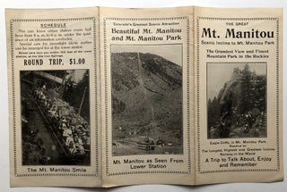 Item #H8757 1910s brochure: The Great Mt. Manitou, Colorado