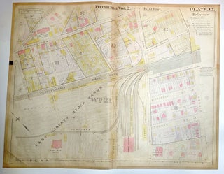 Item #H8931 1899 linen-backed 28 x 22" map: Pittsburgh North Point Breeze