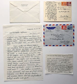 Group of letters, notes, publications, inscribed by Hesse to Richard Hoffman