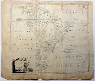 Item #H9044 1780s map: South America, agreeeable to the most approved Maps and Charts. Thomas...