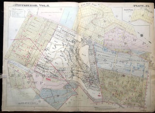 Item #H9072 1915 linen-backed 23x31 Plat Map: Wilkins Township