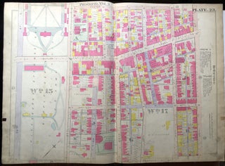 Item #H9076 1915 linen-backed 23x31 Plat Map: Wilkinsburg, Forest Hills
