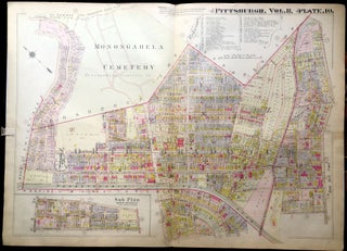 Item #H9081 1915 linen-backed 23x31 Plat Map: North Braddock