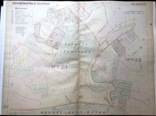 Item #H9082 1898 22x29 Pittsburgh Plat Map: Glenhazel, Hazelwood