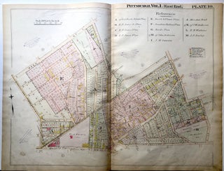 Item #H9097 1898 22x29 Pittsburgh Plat Map: Uptown & Soho
