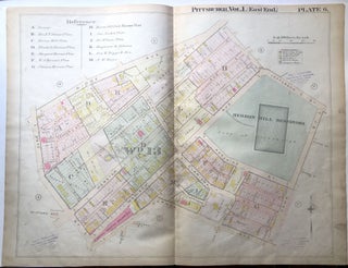 Item #H9101 1898 22x29 Pittsburgh Plat Map: N. Oakland, Herron Hill