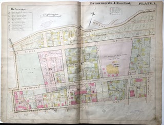 Item #H9106 1898 22x29 Pittsburgh Plat Map: Bedford Dwellings