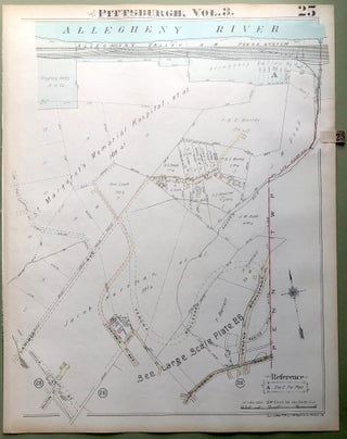 1924 Pittsburgh Plat Map 23x18: Lincoln-Lemington