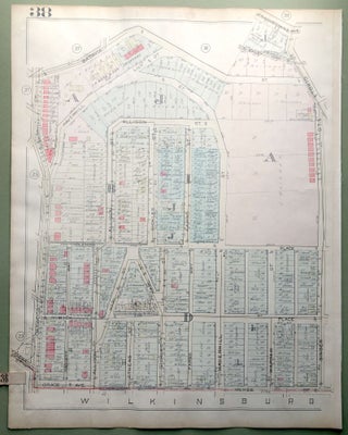 1924 Pittsburgh Plat Map 23x18: Homewood (East)