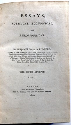 Essays, Political, Economical, and Philosophical, 3 volumes