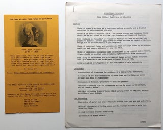 Item #H9233 Educational Proposals (2pp handout) & Brochure, ca. 1972. Emma Willard Task Force on...