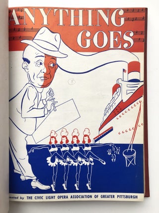 3 volumes of programs from Civic Light Opera of Pittsburgh 1947-1957, plus 1996 history of the CLO