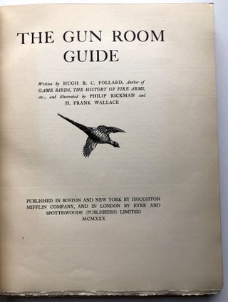 The Gun Room Guide, one of 75 signed copies