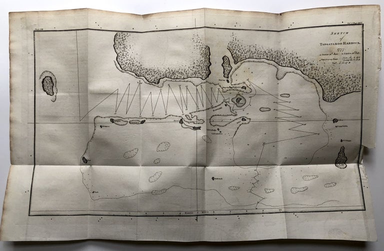 Item #H9578 Sketch of Tongataboo Harbour, 1777. James Cook.