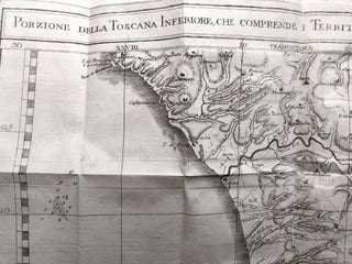 1769 map of Lower (Pisan) Tuscany: Volterra to Piombino & region: Porzione della Toscana Inferiore che comprende i Territorii di Volterra, di Piombino e di Massa