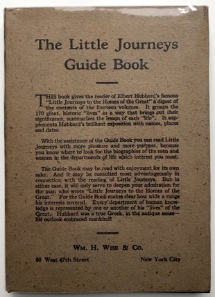 Little Journeys to the Homes of the Great (14 volumes plus Guide) Fine in jackets