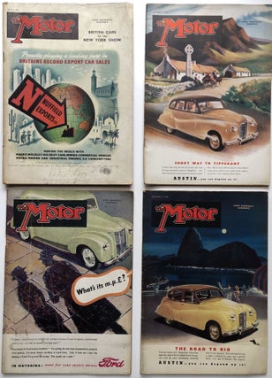 Item #H9677 The Motor (English Auto Magazine) 6 issues 1949-1950